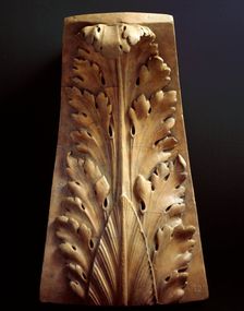 Architectural cast: acanthus leaf bracket, c19th century? Creator: Unknown