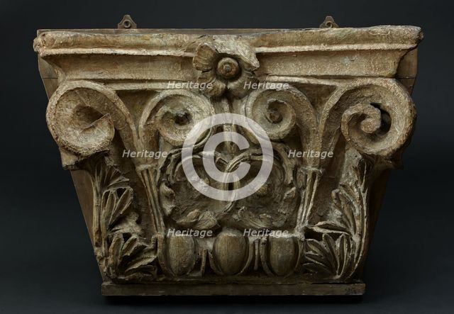 Architectural cast: Corinthian pilaster capital. Creator: Unknown.