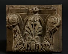 Architectural cast: Corinthian pilaster capital. Creator: Unknown