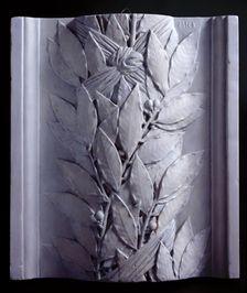 Architectural cast: pulvinated laurel-leaf frieze, c19th century? Creator: Unknown