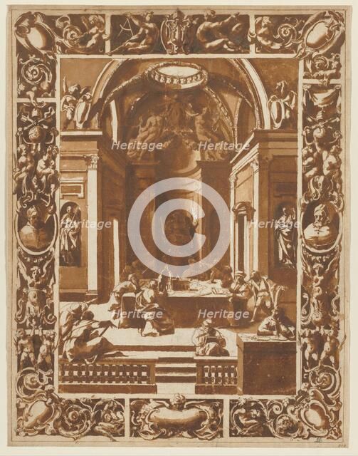 Architectural Conference, c. 1622. Creator: Unknown.