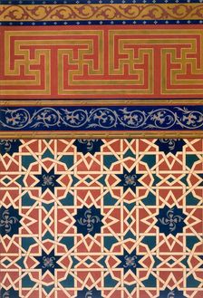Architectural Decoration, mosaic work, including border, pub.1883. Creator: N. Simakoff (fl.1880)