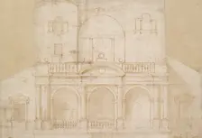 Architectural Design (Villa Madama), early 16th century. Artist: Raphael