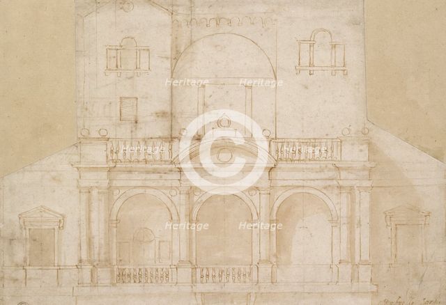 Architectural Design (Villa Madama), early 16th century. Artist: Raphael.