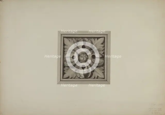 Architectural Detail, 1939. Creator: Robert Pohle.