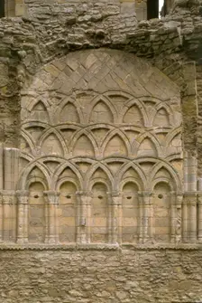 Architectural detail at Wenlock Priory, Much Wenlock, Shropshire, 1998. Artist: J Bailey