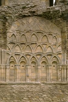 Architectural detail at Wenlock Priory, Much Wenlock, Shropshire, 1998. Artist: J Bailey