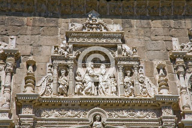 Architectural detail, Holy Cross Museum (Museo Santa Cruz), Toledo, Spain, 2007. Creator: Samuel Magal.