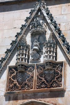 Architectural detail, Monastery of Batalha, Batalha, Portugal, 2009. Creator: Samuel Magal