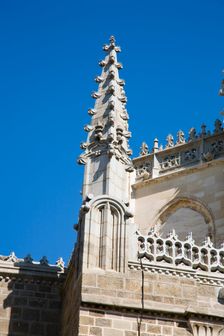 Architectural detail, Monastery of San Juan de los Reyes, Toledo, Spain, 2007. Creator: Samuel Magal