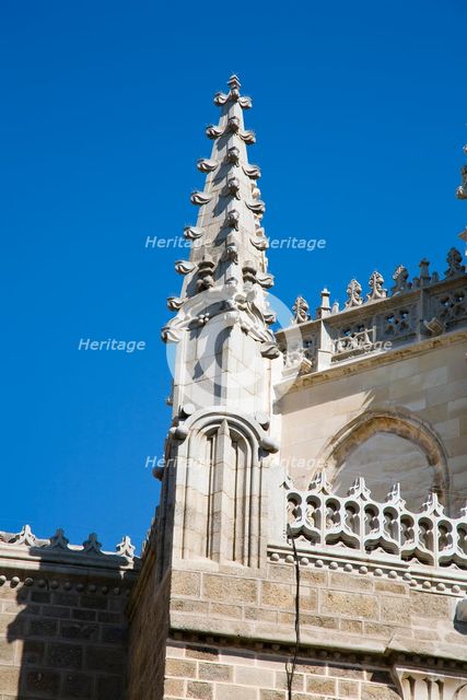 Architectural detail, Monastery of San Juan de los Reyes, Toledo, Spain, 2007. Creator: Samuel Magal.