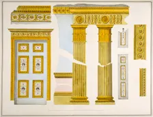Architectural details at Audley End House, Saffron Walden, Essex, late 18th century. Artist: Placido Columbani