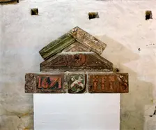 Architectural details from the demolished Red Lion Hotel, Truro, Cornwall, 2000. Artist: JO Davies