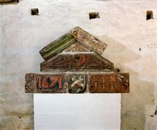 Architectural details from the demolished Red Lion Hotel, Truro, Cornwall, 2000. Artist: JO Davies