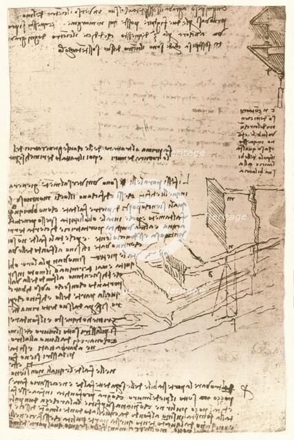 Architectural drawing, c1472-c1519 (1883). Artist: Leonardo da Vinci.