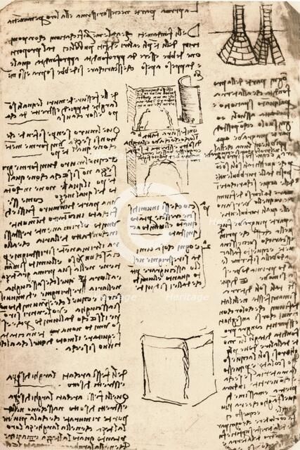 Architectural drawing, c1472-c1519 (1883). Artist: Leonardo da Vinci.