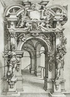 Architectural Fantasy, 1598. Creator: Wendel Dietterlin the Elder