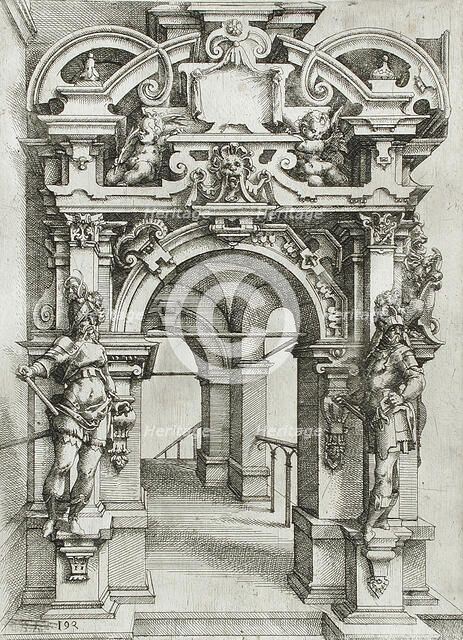 Architectural Fantasy, 1598. Creator: Wendel Dietterlin the Elder.