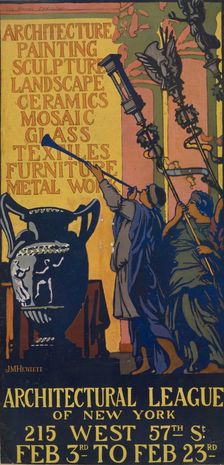 Architectural league of New York, c1887 - 1922. Creator: JM Hewlett