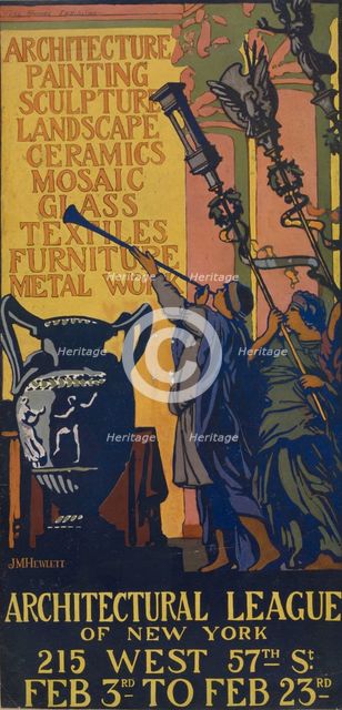 Architectural league of New York, c1887 - 1922. Creator: JM Hewlett.
