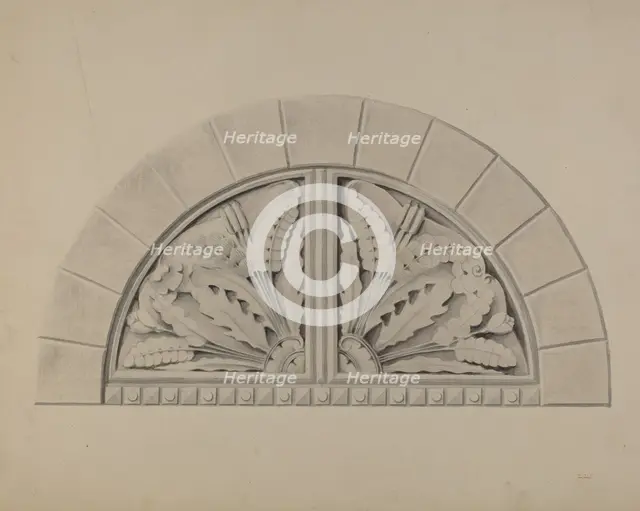 Architectural Ornament, c. 1936. Creator: William Kerby.