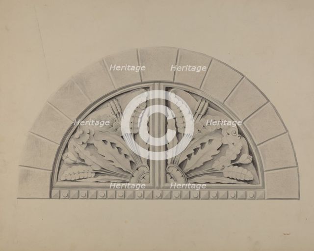 Architectural Ornament, c. 1936. Creator: William Kerby.