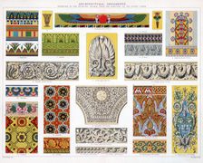 Architectural ornaments, c19th century