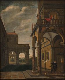 Architectural piece, 1725-1824. Creator: Unknown