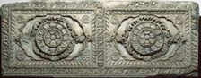 Architectural relief panel with floral design, , 18th century. Creator: Unknown