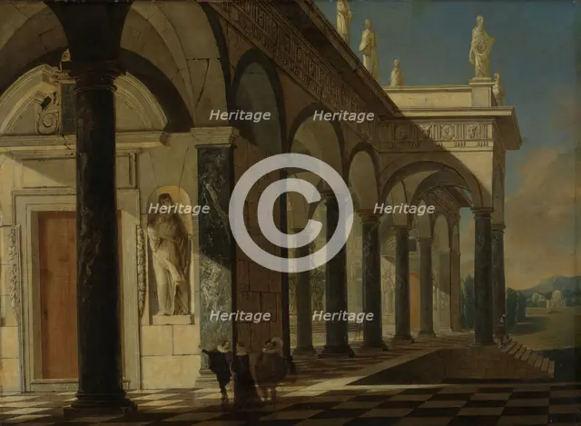 Architectural Scene, 1664. Creator: Wilhelm Schubert van Ehrenberg.