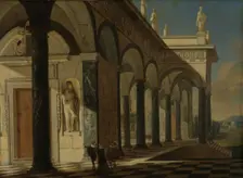 Architectural Scene, 1664. Creator: Wilhelm Schubert van Ehrenberg