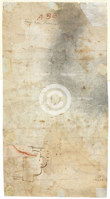 Architectural Sketch, 1500s. Creator: Unknown.