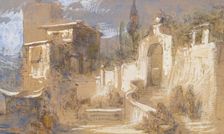 Architectural sketch, India, 1835-1875. Creator: Egron Sellif Lundgren