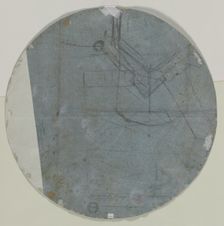 Architectural Sketch(?) (verso), second half 17th century. Creator: Giovanni Battista Benaschi (Italian, 1636-1688)