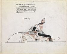 Architectural Study, 1920. Artist: Shevchenko, Alexander Vasilyevich (1883-1948)