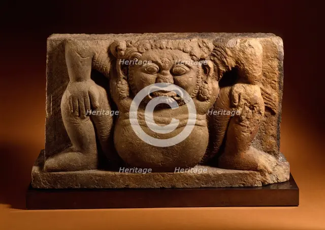 Architectural Support with Squatting Dwarf, 11th century. Creator: Unknown.