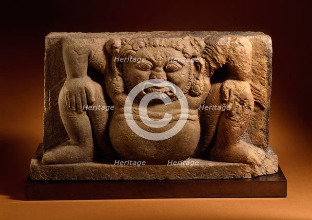 Architectural Support with Squatting Dwarf, 11th century. Creator: Unknown.