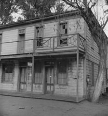 Architectural survivals, Clayton, California, 1938. Creator: Dorothea Lange