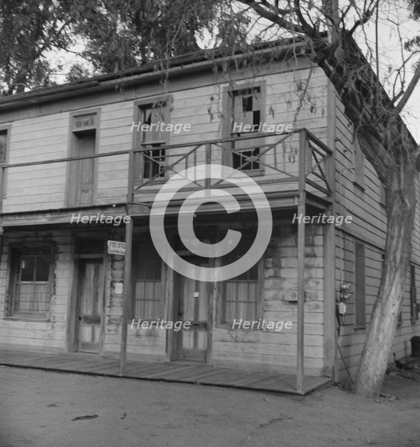 Architectural survivals, Clayton, California, 1938. Creator: Dorothea Lange.