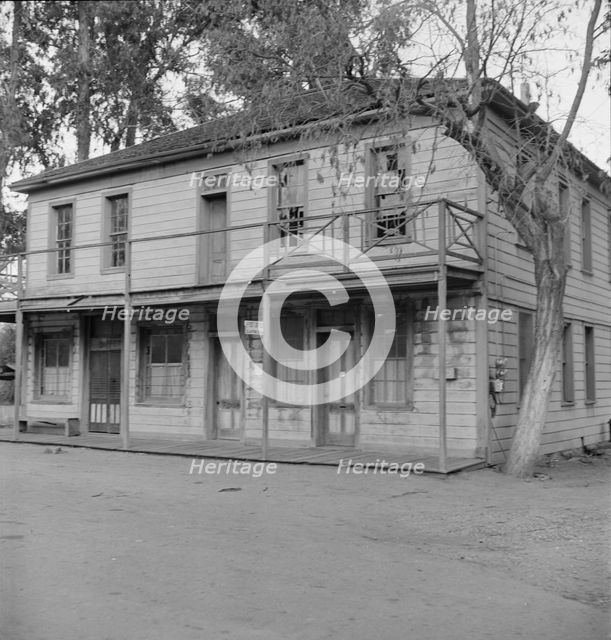 Architectural survivals, Clayton, California, 1938. Creator: Dorothea Lange.