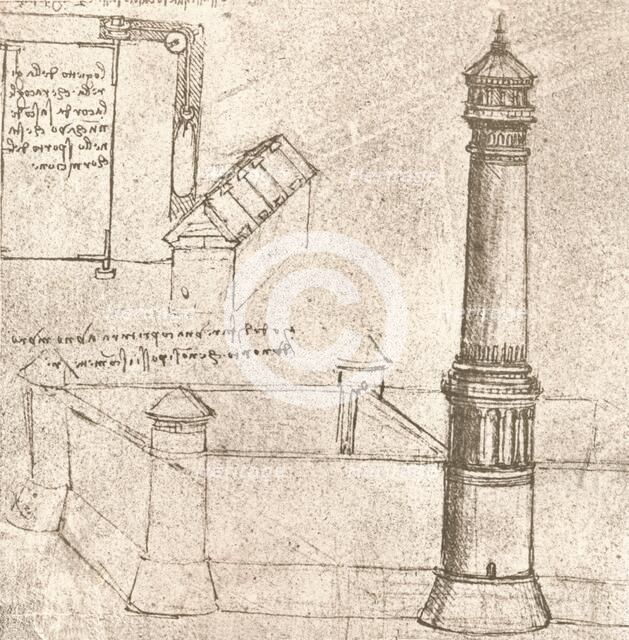 Architecture for castles, c1472-c1519 (1883). Artist: Leonardo da Vinci.