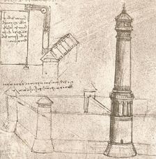 Architecture for castles, c1472-c1519 (1883). Artist: Leonardo da Vinci