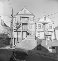 Architecture in the Potrero district, San Francisco, California, 1939. Creator: Dorothea Lange