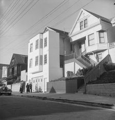 Architecture in the Potrero district, San Francisco, California, 1939. Creator: Dorothea Lange