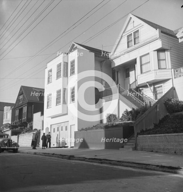 Architecture in the Potrero district, San Francisco, California, 1939. Creator: Dorothea Lange.