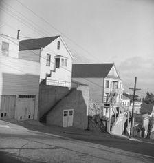 Architecture in the Potrero district, San Francisco, California, 1939. Creator: Dorothea Lange
