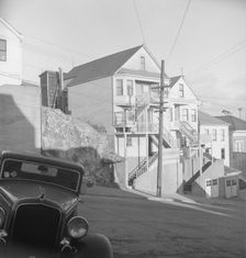 Architecture in the Potrero district, San Francisco, California, 1939. Creator: Dorothea Lange