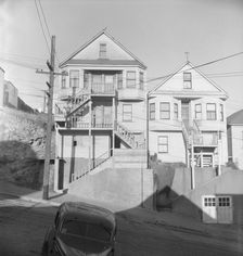 Architecture in the Potrero district, San Francisco, California, 1939. Creator: Dorothea Lange