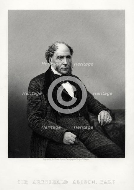 Archibald Alison, Scottish didactic and philosophical writer, c1880. Artist: DJ Pound