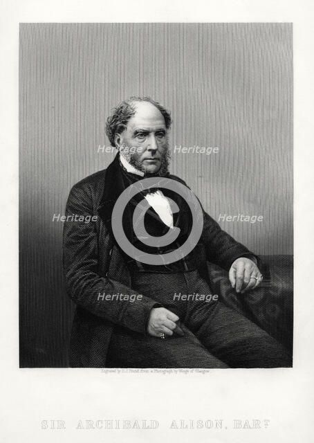 Archibald Alison, Scottish didactic and philosophical writer, c1880. Artist: DJ Pound